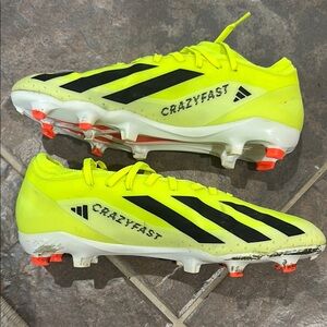 Adidas Crazyfast Cleats - Neon Yellow and Black